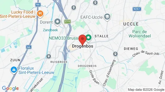 Apartments for rent i Drogenbos - kort over placeringen