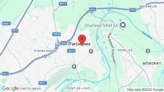 Houses for rent i Farciennes - kort over placeringen