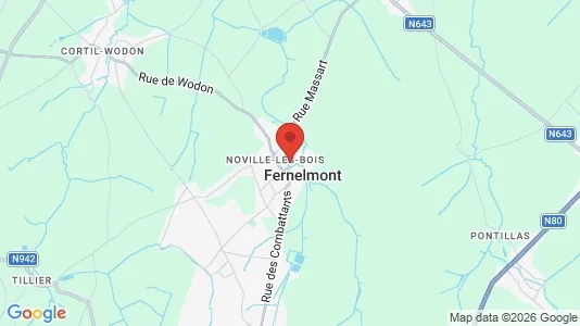 Houses for rent i Fernelmont - kort over placeringen