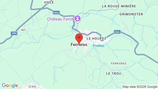 Apartments for rent i Ferrières - kort over placeringen