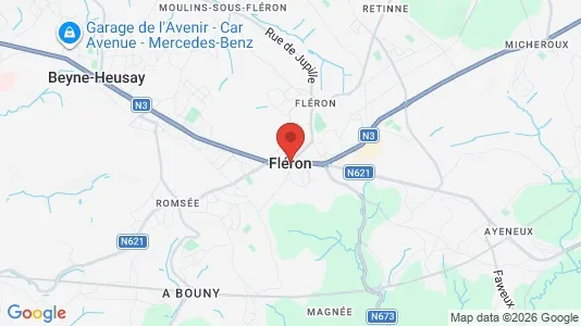 Apartments for rent i Fléron - kort over placeringen