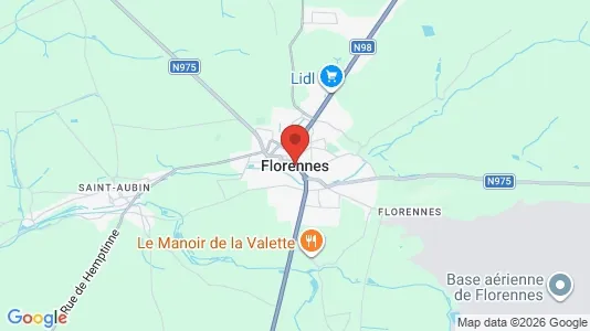 Apartments for rent i Florennes - kort over placeringen