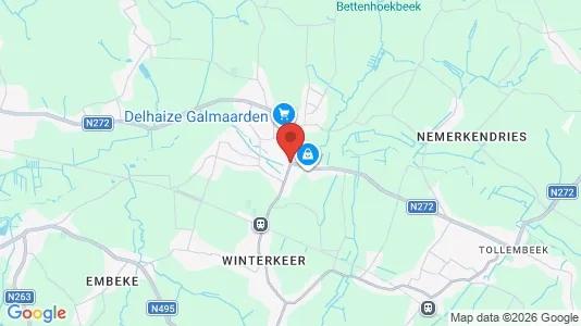 Houses for rent i Galmaarden - kort over placeringen