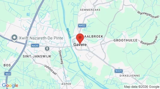 Houses for rent i Gavere - kort over placeringen