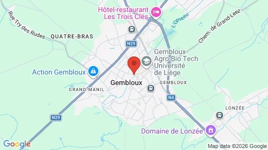Houses for rent i Gembloux - kort over placeringen