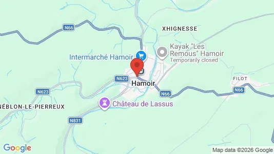 Apartments for rent i Hamoir - kort over placeringen