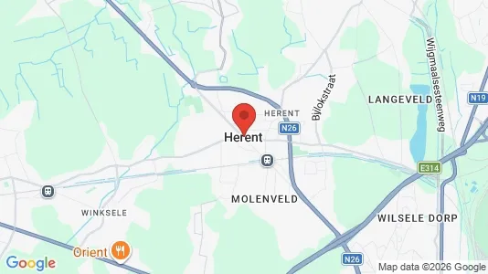 Houses for rent i Herent - kort over placeringen
