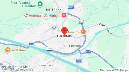 Houses for rent i Herentals - kort over placeringen