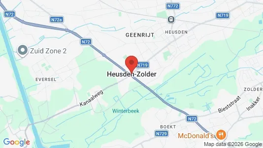 Apartments for rent i Heusden-Zolder - kort over placeringen