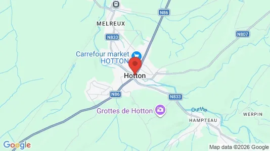 Apartments for rent i Hotton - kort over placeringen
