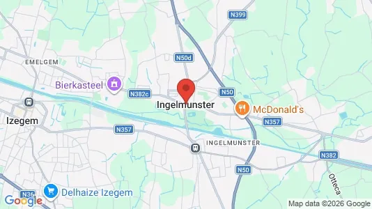 Apartments for rent i Ingelmunster - kort over placeringen