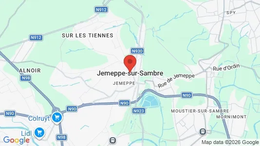 Apartments for rent i Jemeppe-sur-Sambre - kort over placeringen