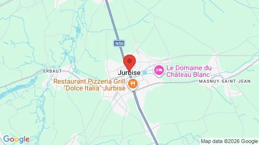 Houses for rent i Jurbise - kort over placeringen