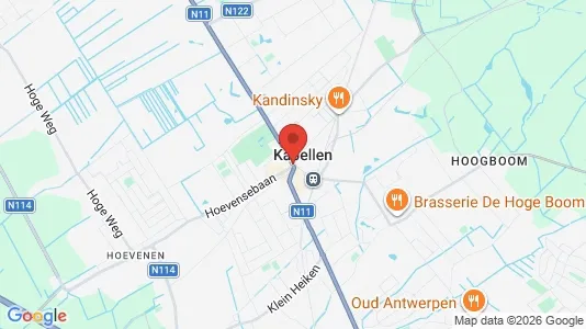 Houses for rent i Kapellen - kort over placeringen