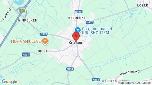 Houses for rent i Kruisem - kort over placeringen