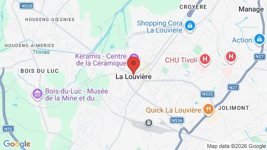 Houses for rent i La Louvière - kort over placeringen