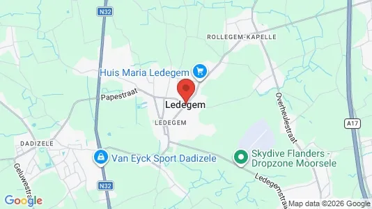 Houses for rent i Ledegem - kort over placeringen