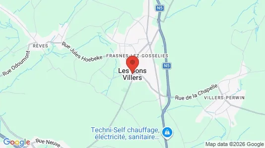 Houses for rent i Les Bons Villers - kort over placeringen