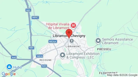 Apartments for rent i Libramont-Chevigny - kort over placeringen