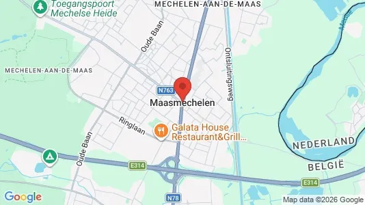 Houses for rent i Maasmechelen - kort over placeringen