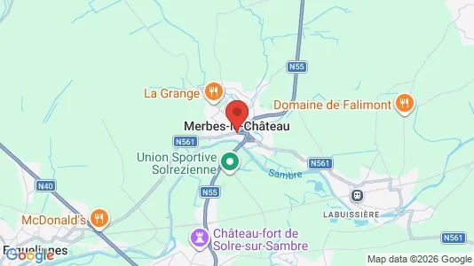 Houses for rent i Merbes-le-Château - kort over placeringen