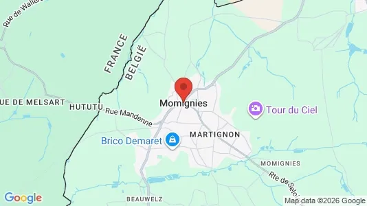 Houses for rent i Momignies - kort over placeringen