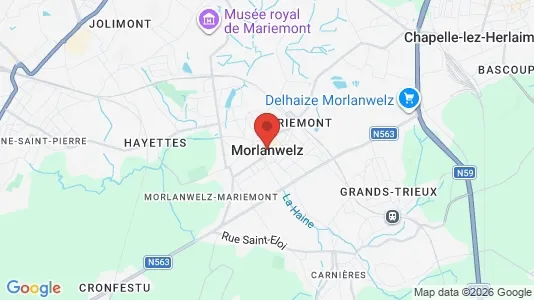 Apartments for rent i Morlanwelz - kort over placeringen