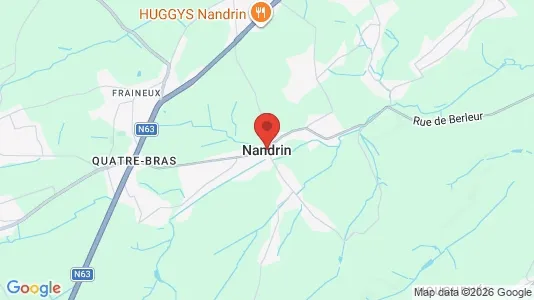 Apartments for rent i Nandrin - kort over placeringen