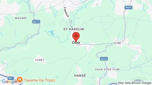 Apartments for rent i Olne - kort over placeringen