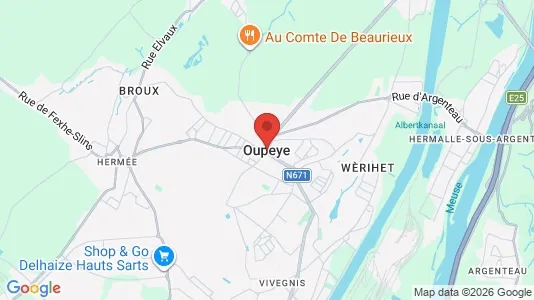 Apartments for rent i Oupeye - kort over placeringen