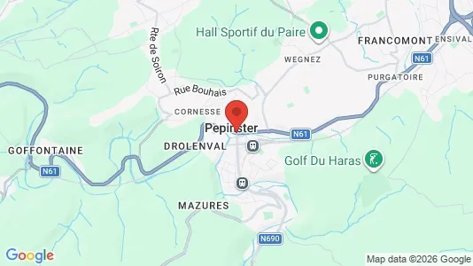Houses for rent i Pepinster - kort over placeringen