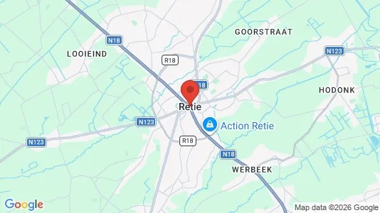 Apartments for rent i Retie - kort over placeringen