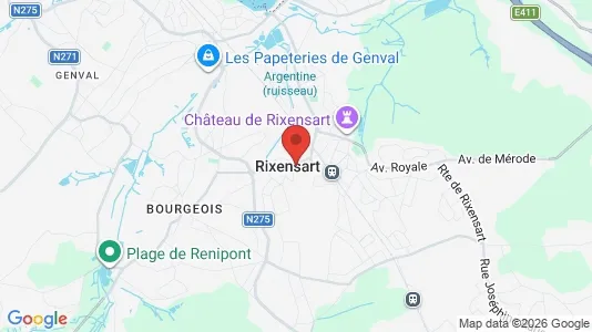 Houses for rent i Rixensart - kort over placeringen