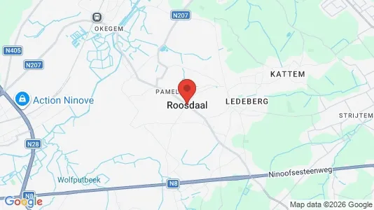 Apartments for rent i Roosdaal - kort over placeringen