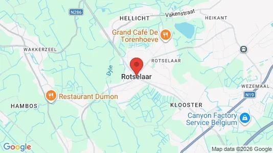 Houses for rent i Rotselaar - kort over placeringen