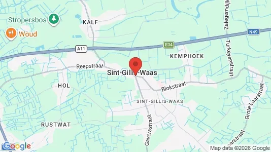 Houses for rent i Sint-Gillis-Waas - kort over placeringen