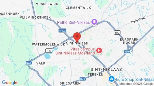 Houses for rent i Sint-Niklaas - kort over placeringen