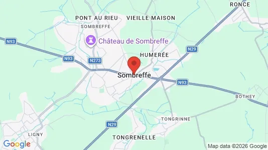 Houses for rent i Sombreffe - kort over placeringen