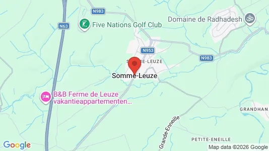 Houses for rent i Somme-Leuze - kort over placeringen