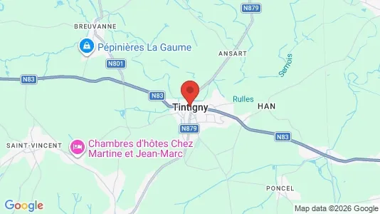 Houses for rent i Tintigny - kort over placeringen