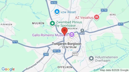 Houses for rent i Tongeren - kort over placeringen