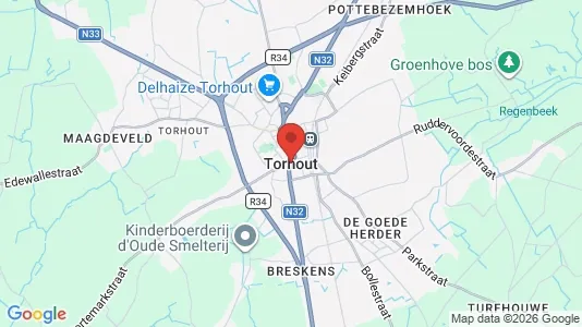 Apartments for rent i Torhout - kort over placeringen