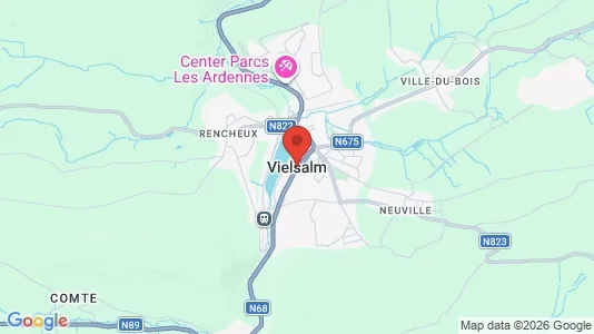 Houses for rent i Vielsalm - kort over placeringen