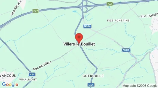 Houses for rent i Villers-le-Bouillet - kort over placeringen