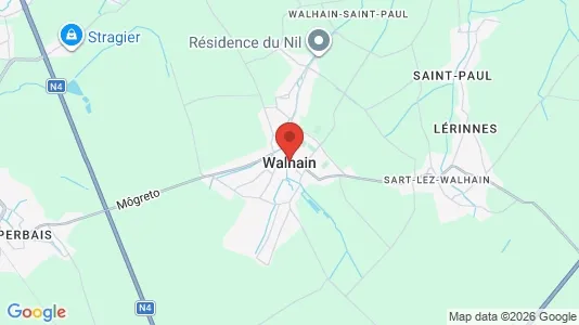 Apartments for rent i Walhain - kort over placeringen