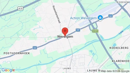 Houses for rent i Wevelgem - kort over placeringen