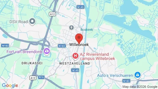Houses for rent i Willebroek - kort over placeringen