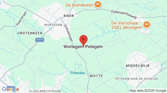 Apartments for rent i Wortegem-Petegem - kort over placeringen