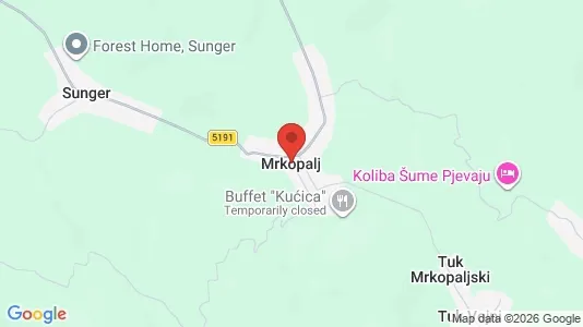 Apartments for rent i Mrkopalj - kort over placeringen