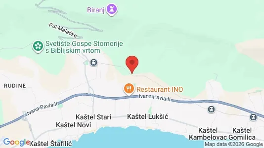 Apartments for rent i Kaštela - kort over placeringen